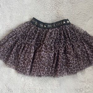 River Island Animal Print Tulle Skirt